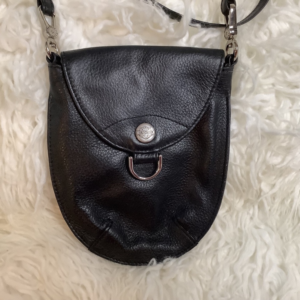 EUC vintage Harley Davidson pouch, crossbody, ‎ leather bag biker